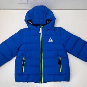 Gerry Kids' Jersey Lined Puffer Bubble Jacket Royal Blue Sz 2T NWOT